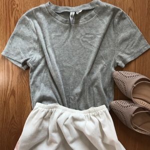 H&M cropped tee short sleeve